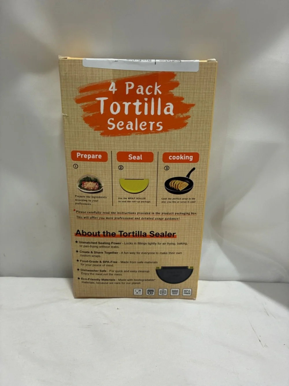 4-Pack Tortilla Sealers - Yellow NWT